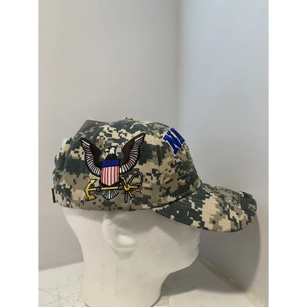 United States Navy Hat USN Digital Camo Cap Camouflage Depths To Stars CSI NWT - Picture 7 of 12
